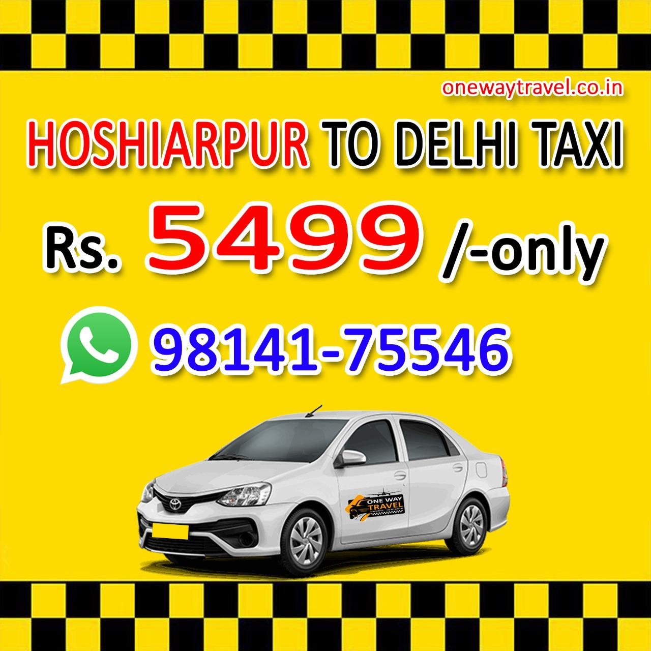 Hoshiarpur to Delhi Taxi